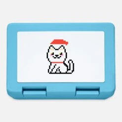 '8-BIT CHRISTMAS CAT' Lunchbox | Spreadshirt -Premier Home Living Shop 8 bit christmas cat lunchbox 2