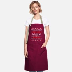 Premier Home Living Shop 39 'ALL IWANT FOR CHRISTMAS IS TO RUN OVER REINDEER' Apron | Spreadshirt