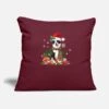 'Border Collie Christmas With Santa Hat, Christmas' Pillowcase 17,3'' X 17,3'' (45 X 45 Cm) | Spreadshirt 2 'Border Collie Christmas With Santa Hat, Christmas' Pillowcase 17,3'' X 17,3'' (45 X 45 Cm) | Spreadshirt -Premier Home Living Shop border collie christmas with santa hat christmas pillowcase 173 x 173 45 x 45 cm