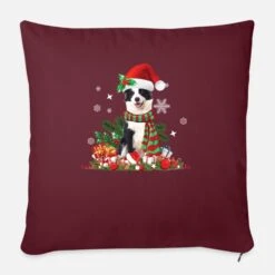 'Border Collie Christmas With Santa Hat, Christmas' Pillowcase 17,3'' X 17,3'' (45 X 45 Cm) | Spreadshirt 9 'Border Collie Christmas With Santa Hat, Christmas' Pillowcase 17,3'' X 17,3'' (45 X 45 Cm) | Spreadshirt -Premier Home Living Shop border collie christmas with santa hat christmas pillowcase 173 x 173 45 x 45 cm 3