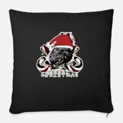 'Bull Terrier Christmas' Pillowcase 17,3'' X 17,3'' (45 X 45 Cm) | Spreadshirt 9 'Bull Terrier Christmas' Pillowcase 17,3'' X 17,3'' (45 X 45 Cm) | Spreadshirt -Premier Home Living Shop bull terrier christmas sofa pillow with filling 45cm x 45cm 3