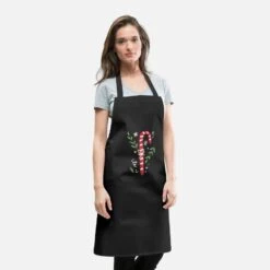 'Candy Cane Stripes | Mistletoe Kiss | Snow Christmas' Apron | Spreadshirt