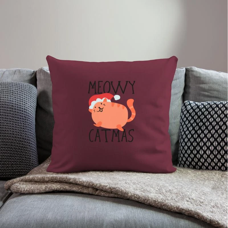 'Cat Gift Meow Christmas Christmas Present' Pillowcase 17,3'' X 17,3'' (45 X 45 Cm) | Spreadshirt 4 'Cat Gift Meow Christmas Christmas Present' Pillowcase 17,3'' X 17,3'' (45 X 45 Cm) | Spreadshirt - Image 2