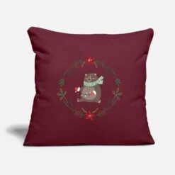 'Christmas Advent Wreath Pillow Gift' Pillowcase 17,3'' X 17,3'' (45 X 45 Cm) | Spreadshirt