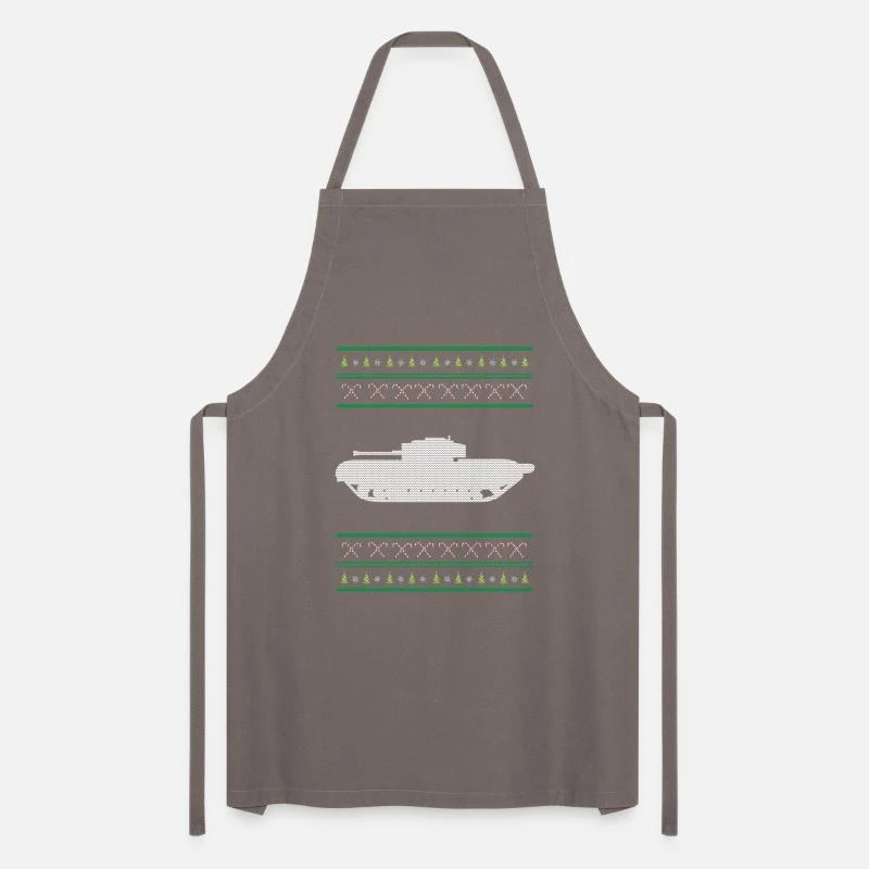 'Christmas Army Tank Ugly Sweater Knitted Design' Apron | Spreadshirt 7 'Christmas Army Tank Ugly Sweater Knitted Design' Apron | Spreadshirt - Image 5