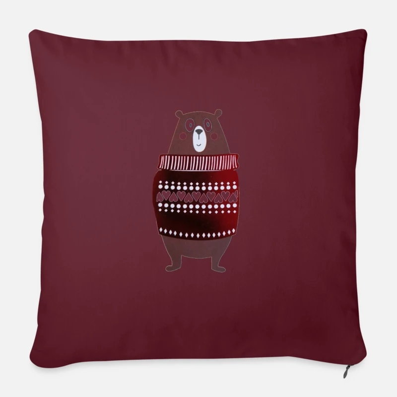 'Christmas Bear' Pillowcase 17,3'' X 17,3'' (45 X 45 Cm) | Spreadshirt 6 'Christmas Bear' Pillowcase 17,3'' X 17,3'' (45 X 45 Cm) | Spreadshirt - Image 4