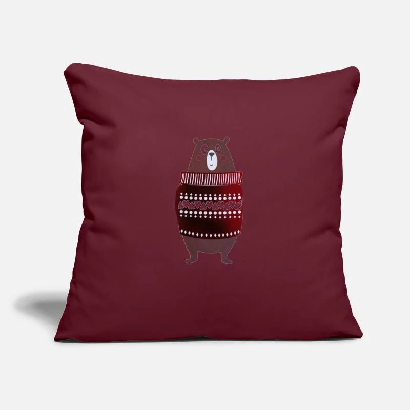 'Christmas Bear' Pillowcase 17,3'' X 17,3'' (45 X 45 Cm) | Spreadshirt 3 'Christmas Bear' Pillowcase 17,3'' X 17,3'' (45 X 45 Cm) | Spreadshirt