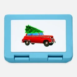 'Christmas Car - Merry Christmas' Lunchbox | Spreadshirt -Premier Home Living Shop christmas car merry christmas lunchbox 2