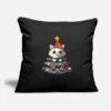 'Christmas Cat: Play At The Christmas Tree' Pillowcase 17,3'' X 17,3'' (45 X 45 Cm) | Spreadshirt