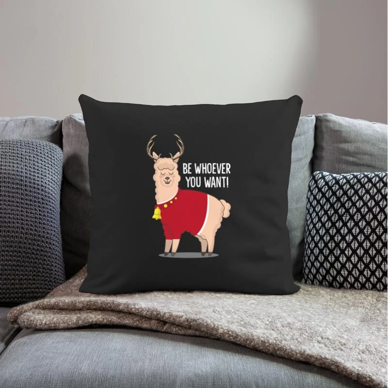 'Christmas Christmas Reindeer Bell Alpaca' Pillowcase 17,3'' X 17,3'' (45 X 45 Cm) | Spreadshirt 4 'Christmas Christmas Reindeer Bell Alpaca' Pillowcase 17,3'' X 17,3'' (45 X 45 Cm) | Spreadshirt - Image 2