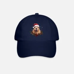 BEECHFIELD 'Christmas Cool Capybara Santa Claus Advent Wreath' Organic Baseball Cap | Spreadshirt -Premier Home Living Shop christmas cool capybara santa claus advent wreath organic baseball cap 2