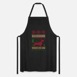 'christmas Dachshund Dachshund' Apron | Spreadshirt -Premier Home Living Shop christmas dachshund dachshund apron 4