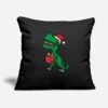 'Christmas Dino T-Rex Dinosaur Kids' Pillowcase 17,3'' X 17,3'' (45 X 45 Cm) | Spreadshirt -Premier Home Living Shop christmas dino t rex dinosaur kids pillowcase 173 x 173 45 x 45 cm
