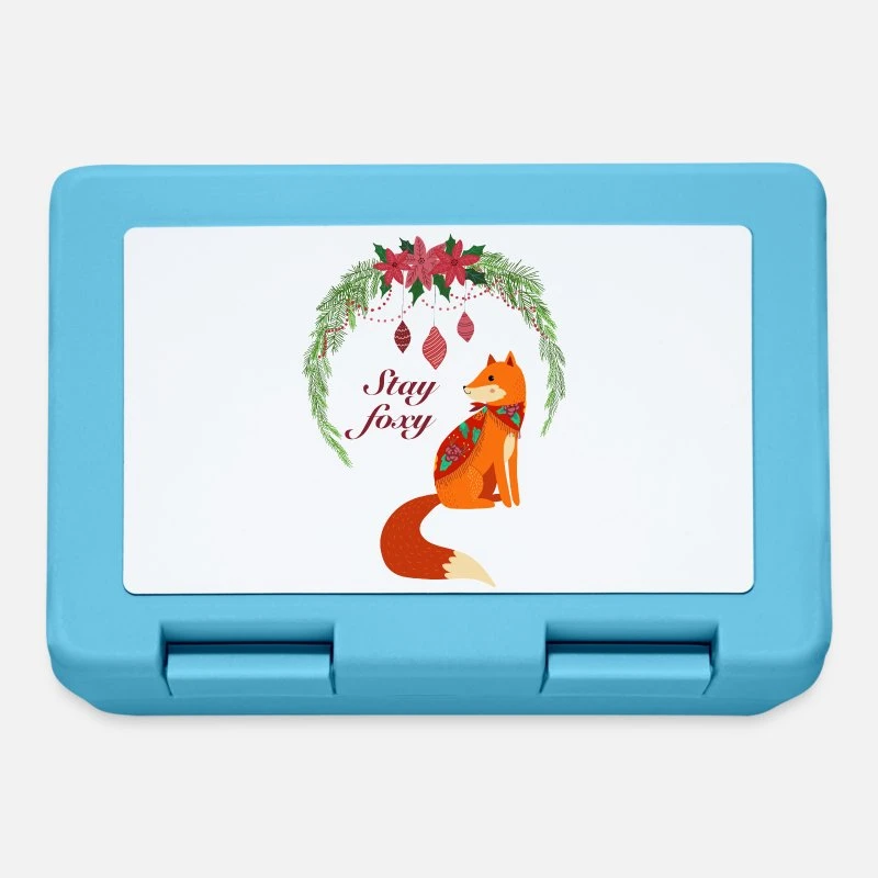 'Christmas Fox' Lunchbox | Spreadshirt 5 'Christmas Fox' Lunchbox | Spreadshirt - Image 3