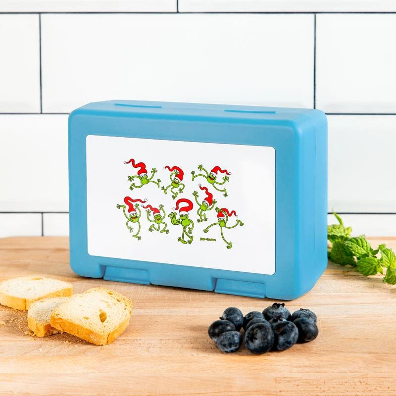 'Christmas Frogs, Dancing, Jumping And Celebrating!' Lunchbox | Spreadshirt 3 'Christmas Frogs, Dancing, Jumping And Celebrating!' Lunchbox | Spreadshirt
