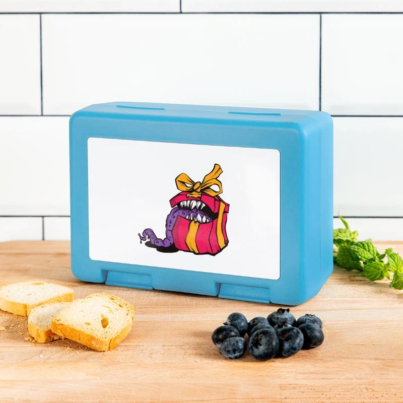 'Christmas Gift Mimic Monster RPG Meme' Lunchbox | Spreadshirt 3 'Christmas Gift Mimic Monster RPG Meme' Lunchbox | Spreadshirt