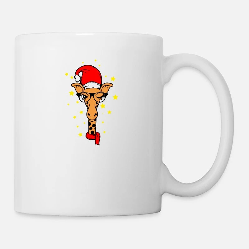 'Christmas Giraffe Santa Giraffe' Mug | Spreadshirt 5 'Christmas Giraffe Santa Giraffe' Mug | Spreadshirt - Image 3