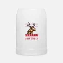 'Christmas Gym, Christmas Gym Bodybuilder' Beer Mug | Spreadshirt