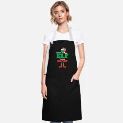 'Christmas I'm Not Elf I'm Just Short Elf' Artisan Apron | Spreadshirt
