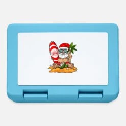 'Christmas In Summer Funny Santa Hawaiian Beach' Lunchbox | Spreadshirt -Premier Home Living Shop christmas in summer funny santa hawaiian beach lunchbox 2