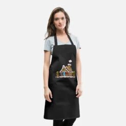 'Christmas Nicholas Gingerbread House' Apron | Spreadshirt