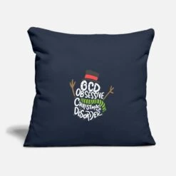 'CHRISTMAS OCD Obsessive Christmas Disorder' Pillowcase 17,3'' X 17,3'' (45 X 45 Cm) | Spreadshirt