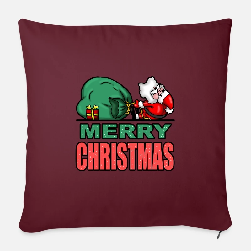 'Christmas Santa Claus Merry Christmas Xmas' Pillowcase 17,3'' X 17,3'' (45 X 45 Cm) | Spreadshirt 6 'Christmas Santa Claus Merry Christmas Xmas' Pillowcase 17,3'' X 17,3'' (45 X 45 Cm) | Spreadshirt - Image 4
