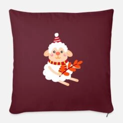 'Christmas Sheep - Sheep Motif' Pillowcase 17,3'' X 17,3'' (45 X 45 Cm) | Spreadshirt -Premier Home Living Shop christmas sheep sheep motif pillowcase 173 x 173 45 x 45 cm 3