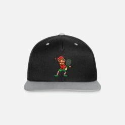 BEECHFIELD 'Christmas Tennis Elf Family XMas Tennis Pajamas' Contrast Snapback Cap | Spreadshirt -Premier Home Living Shop christmas tennis elf family xmas tennis pajamas contrast snapback cap 2