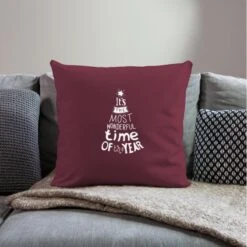 'Christmas Tree Christmas Tree - Wunderful Time' Pillowcase 17,3'' X 17,3'' (45 X 45 Cm) | Spreadshirt -Premier Home Living Shop christmas tree christmas tree wunderful time pillowcase 173 x 173 45 x 45 cm 1