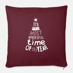 'Christmas Tree Christmas Tree - Wunderful Time' Pillowcase 17,3'' X 17,3'' (45 X 45 Cm) | Spreadshirt -Premier Home Living Shop christmas tree christmas tree wunderful time pillowcase 173 x 173 45 x 45 cm 3