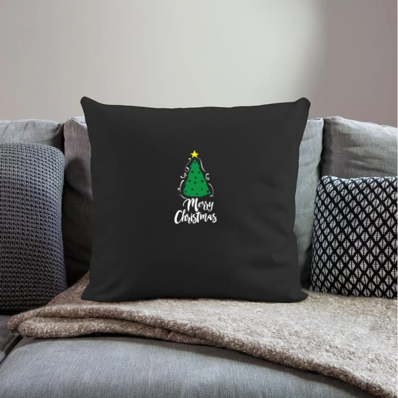 'Christmas Tree Merry Christmas' Pillowcase 17,3'' X 17,3'' (45 X 45 Cm) | Spreadshirt 4 'Christmas Tree Merry Christmas' Pillowcase 17,3'' X 17,3'' (45 X 45 Cm) | Spreadshirt - Image 2