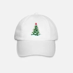 BEECHFIELD 'Christmas Tree With Christmas Hat' Organic Baseball Cap | Spreadshirt -Premier Home Living Shop christmas tree with christmas hat baseball cap 2