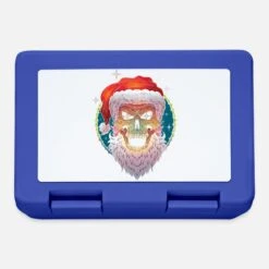 'Christmas Ugly Christmas Scull Santa' Lunchbox | Spreadshirt -Premier Home Living Shop christmas ugly christmas scull santa lunchbox 2