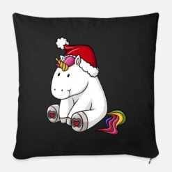 'Christmas Unicorn' Sofa Pillow With Filling 45cm X 45cm | Spreadshirt -Premier Home Living Shop christmas unicorn pillowcase 173 x 173 45 x 45 cm 3
