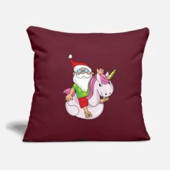 'Christmas Unicorn' Pillowcase 17,3'' X 17,3'' (45 X 45 Cm) | Spreadshirt