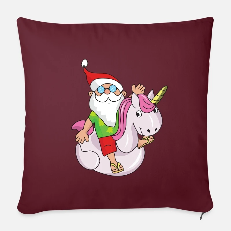 'Christmas Unicorn' Pillowcase 17,3'' X 17,3'' (45 X 45 Cm) | Spreadshirt 6 'Christmas Unicorn' Pillowcase 17,3'' X 17,3'' (45 X 45 Cm) | Spreadshirt - Image 4
