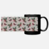'Christmas Watercolor Robin Birds Pattern' Panoramic Mug | Spreadshirt -Premier Home Living Shop christmas watercolor robin birds pattern panoramic mug