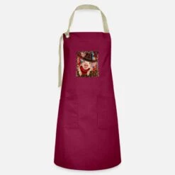 'Cowboy Pig Christmas' Artisan Apron | Spreadshirt -Premier Home Living Shop cowboy pig christmas apron 2