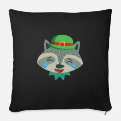 'Crying Laughing Christmas Racoon With Green Hat' Pillowcase 17,3'' X 17,3'' (45 X 45 Cm) | Spreadshirt 9 'Crying Laughing Christmas Racoon With Green Hat' Pillowcase 17,3'' X 17,3'' (45 X 45 Cm) | Spreadshirt -Premier Home Living Shop crying laughing christmas racoon with green hat pillowcase 173 x 173 45 x 45 cm 3