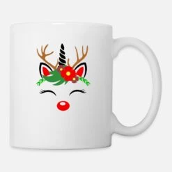 'Cute Unicorn Reindeer Christmas Ladies Gift' Mug | Spreadshirt 17 'Cute Unicorn Reindeer Christmas Ladies Gift' Mug | Spreadshirt -Premier Home Living Shop cute unicorn reindeer christmas ladies gift mug 7