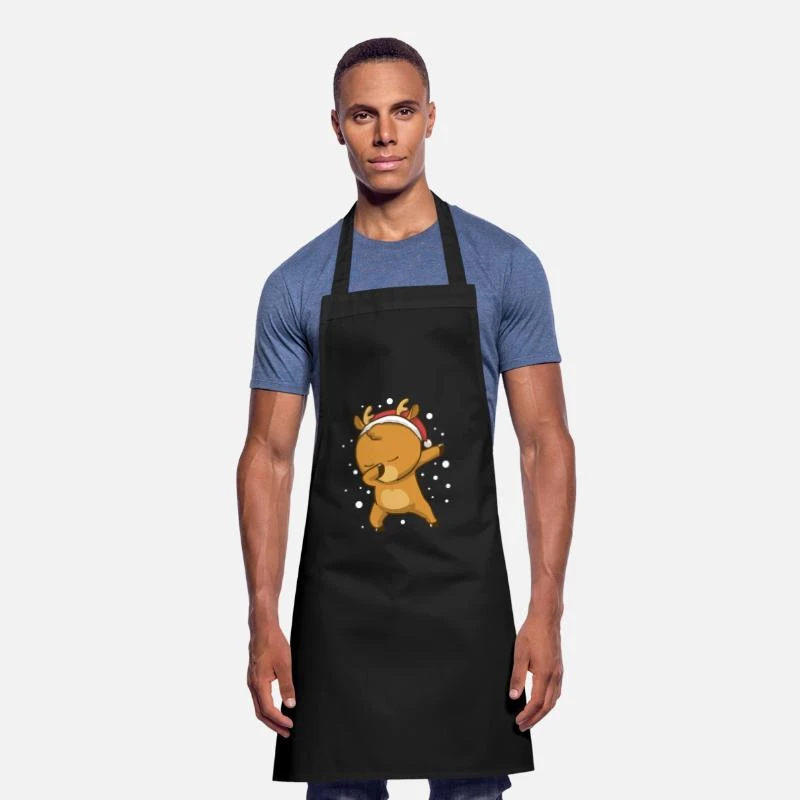'Dabbing Dab Reindeer Christmas Xmas Reindeer' Apron | Spreadshirt 4 'Dabbing Dab Reindeer Christmas Xmas Reindeer' Apron | Spreadshirt - Image 2