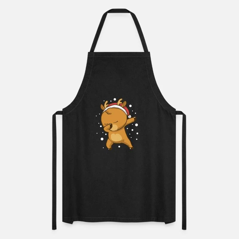 'Dabbing Dab Reindeer Christmas Xmas Reindeer' Apron | Spreadshirt 7 'Dabbing Dab Reindeer Christmas Xmas Reindeer' Apron | Spreadshirt - Image 5
