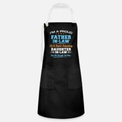 'Daughter In Law Funny Fathers Day Christmas Father' Artisan Apron | Spreadshirt 7 'Daughter In Law Funny Fathers Day Christmas Father' Artisan Apron | Spreadshirt -Premier Home Living Shop daughter in law funny fathers day christmas father apron 2