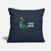 'Dino T-Rex Christmas Santa Hat Dinosaur' Pillowcase 17,3'' X 17,3'' (45 X 45 Cm) | Spreadshirt -Premier Home Living Shop dino t rex christmas santa hat dinosaur pillowcase 173 x 173 45 x 45 cm