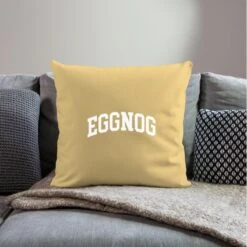 'Eggnog Christmas Retro College University' Sofa Pillow With Filling 45cm X 45cm | Spreadshirt