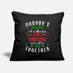 'FAMILY CHRISTMAS FAMILIES CHRISTMAS FESTIVAL XMAS' Pillowcase 17,3'' X 17,3'' (45 X 45 Cm) | Spreadshirt