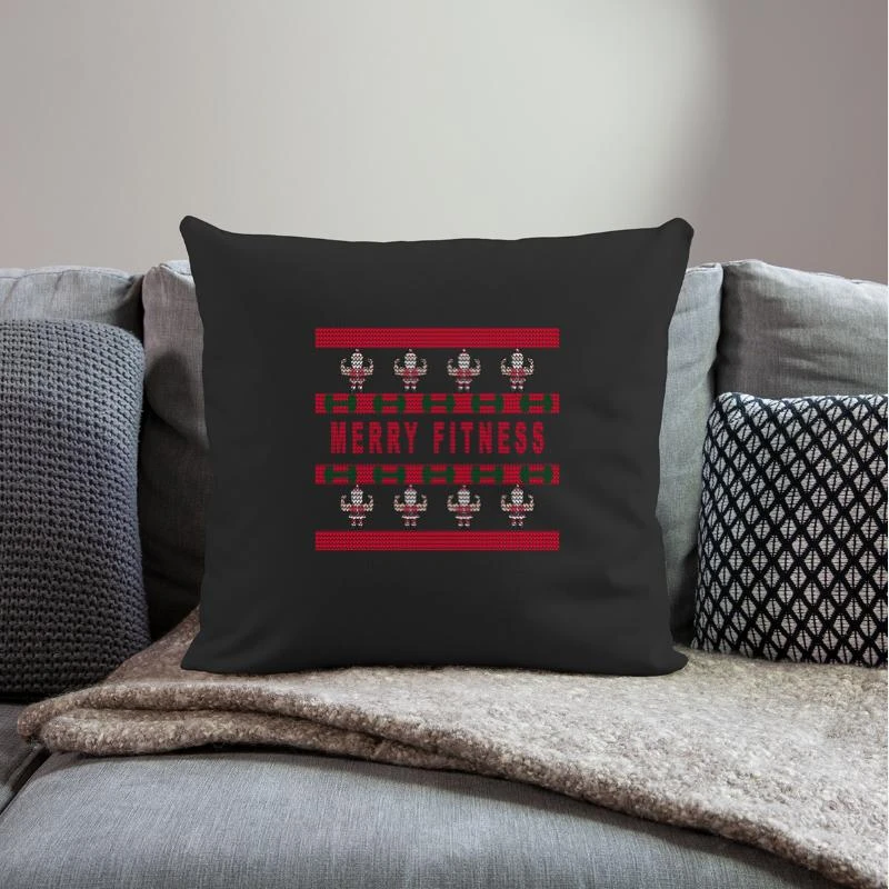 'Fitness - Ugly Christmas Sweater' Pillowcase 17,3'' X 17,3'' (45 X 45 Cm) | Spreadshirt 4 'Fitness - Ugly Christmas Sweater' Pillowcase 17,3'' X 17,3'' (45 X 45 Cm) | Spreadshirt - Image 2