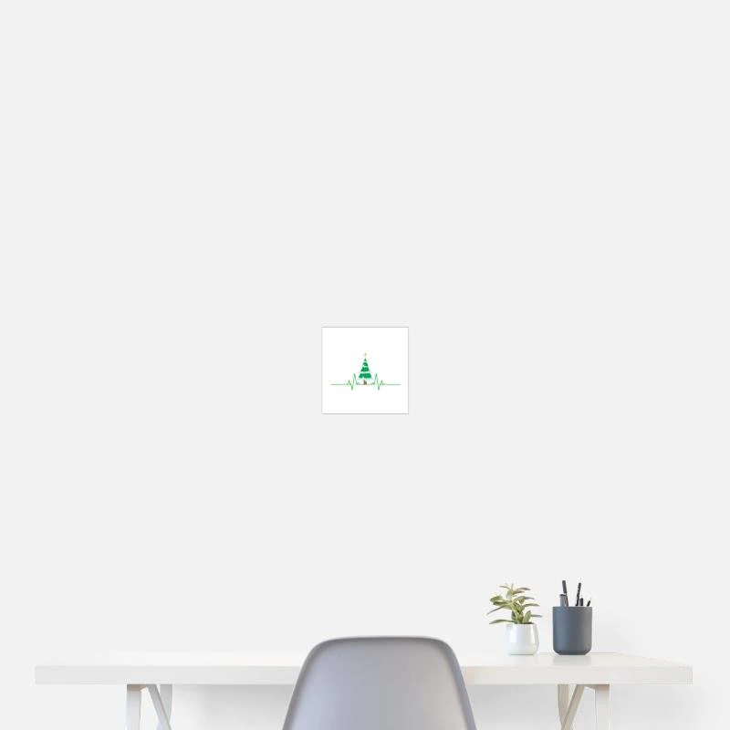 'Funny Christmas Heartbeat Christmas Tree Gifts' Poster | Spreadshirt 3 'Funny Christmas Heartbeat Christmas Tree Gifts' Poster | Spreadshirt