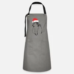 'Funny Christmas Horse Retro For Horse Lovers' Apron | Spreadshirt -Premier Home Living Shop funny christmas horse retro for horse lovers apron 2